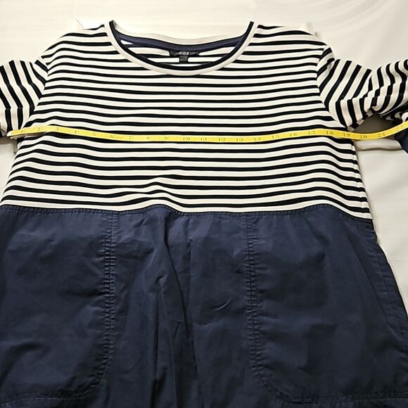COS Navy & White Oversized Striped Shift dress Small - Picture 11 of 16